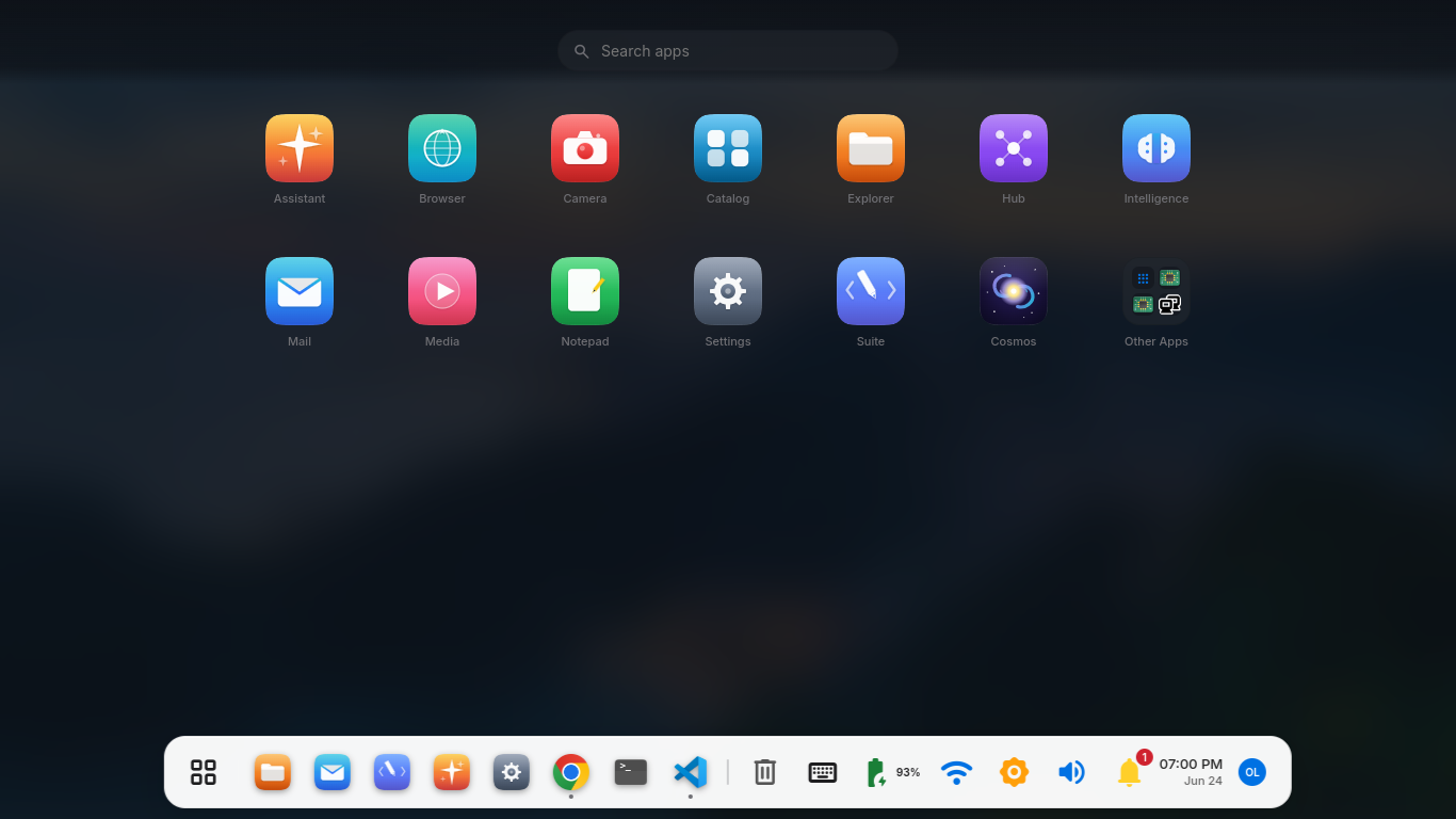 Launchpad showing the Ollie apps